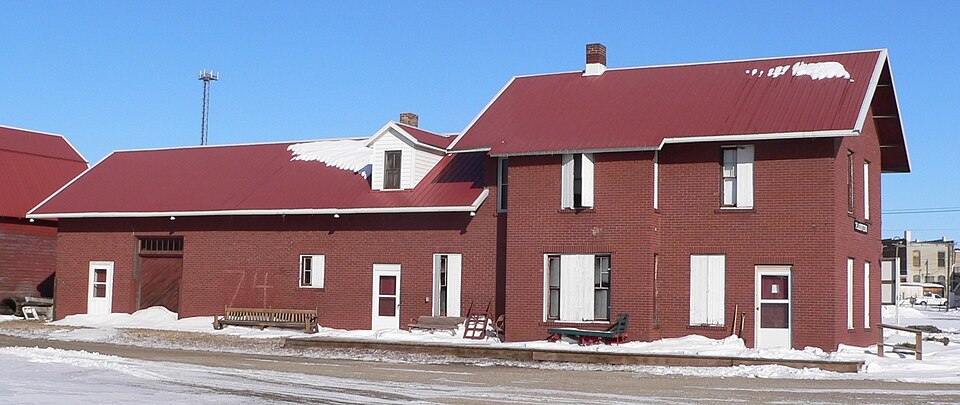 Photograph of Fremont, Elkhorn and Missouri Valley Railroad Depot