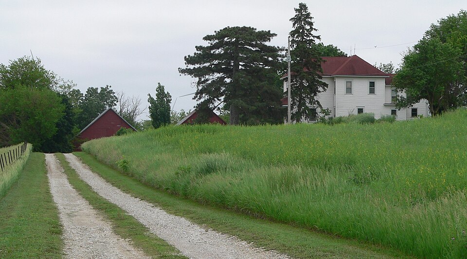 Photograph of Alfred and Magdalena Schmid Farmstead