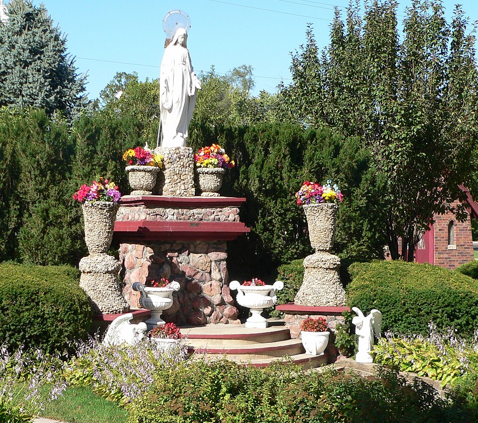 Photograph of St. Mary of the Assumption Catholic Church, School and Grottoes