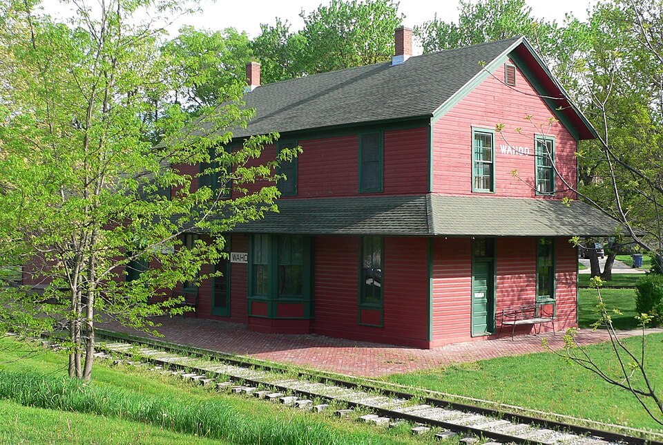 Photograph of Wahoo Burlington Depot