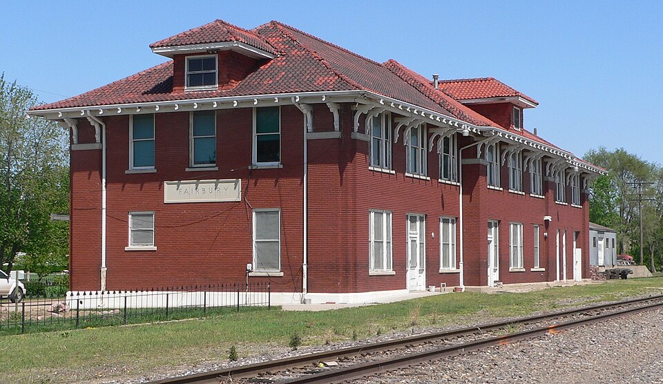 Photograph of Fairbury Rock Island Depot and Freight House