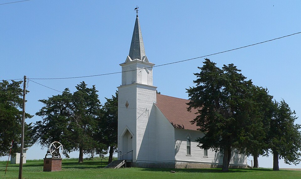 Photograph of Dannevirke Danish Lutheran Church and Community Hall