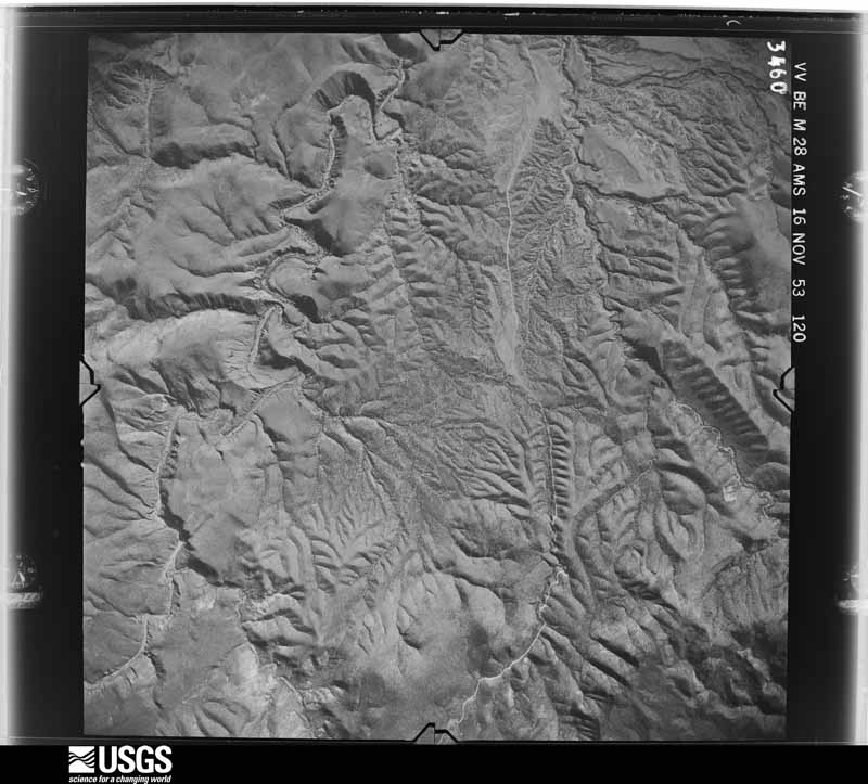 U.S. Geological Survey aerial photograph, 1953-11-16, scale 1:54000