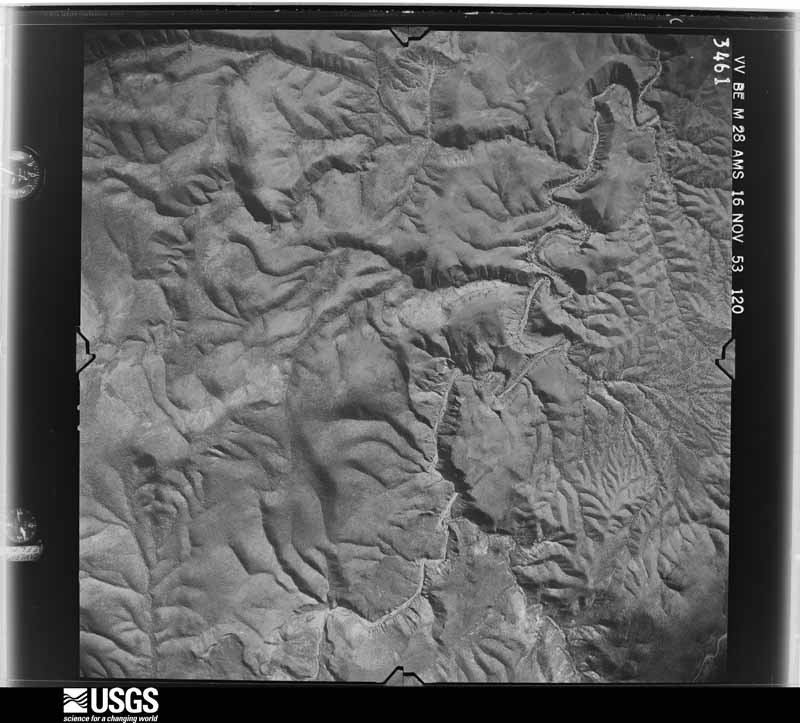 U.S. Geological Survey aerial photograph, 1953-11-16, scale 1:54000