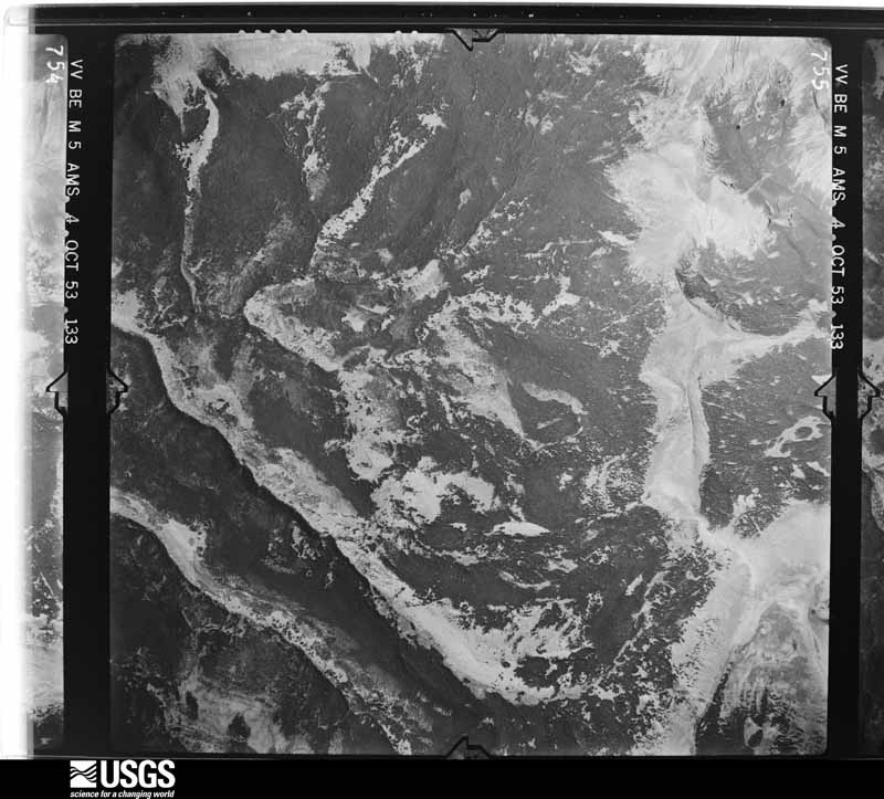 U.S. Geological Survey aerial photograph, 1953-10-04, scale 1:53000