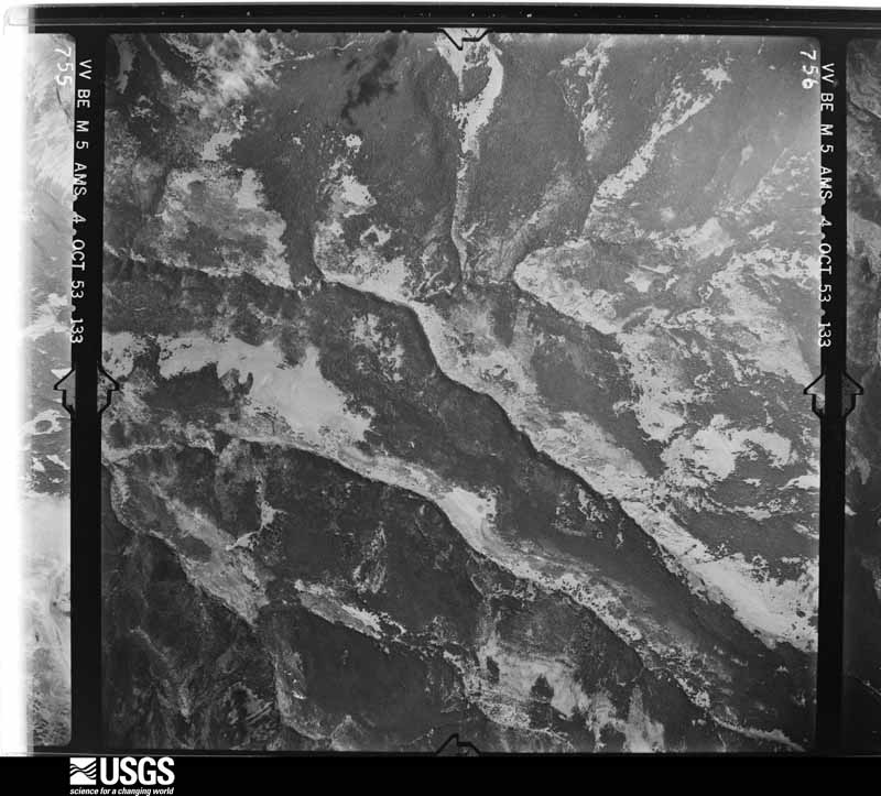 U.S. Geological Survey aerial photograph, 1953-10-04, scale 1:53000