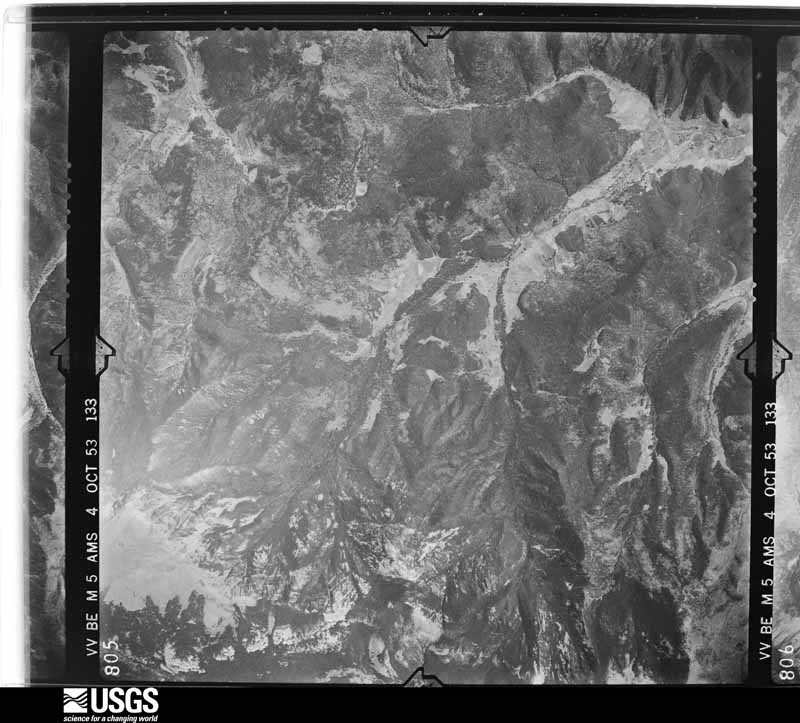 U.S. Geological Survey aerial photograph, 1953-10-04, scale 1:53000
