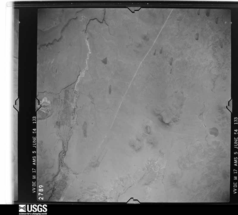 U.S. Geological Survey aerial photograph, 1954-06-05, scale 1:53000