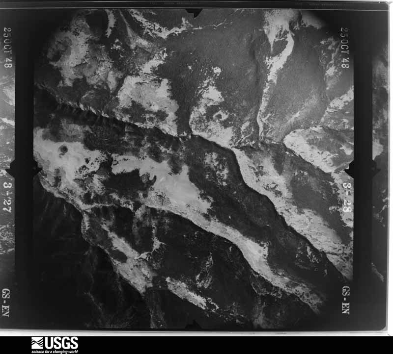 U.S. Geological Survey aerial photograph, 1948-10-25, scale 1:43200