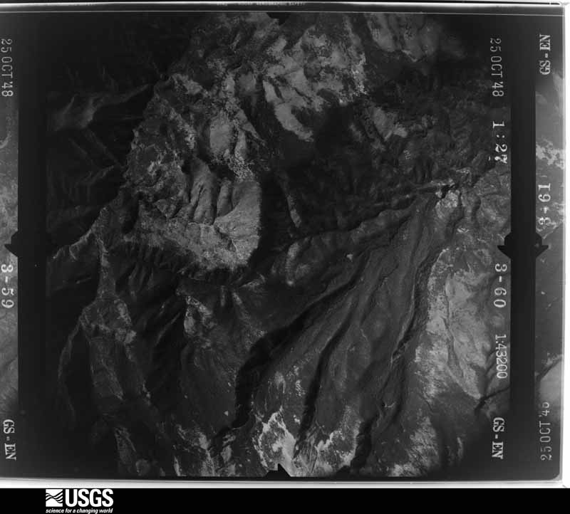 U.S. Geological Survey aerial photograph, 1948-10-25, scale 1:43200
