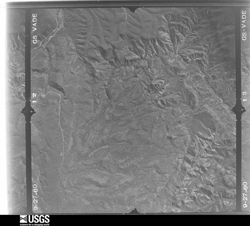 U.S. Geological Survey aerial photograph, 1960-09-27, scale 1:40000