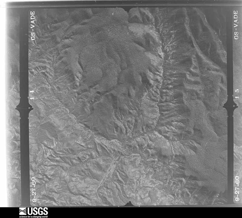 U.S. Geological Survey aerial photograph, 1960-09-27, scale 1:40000