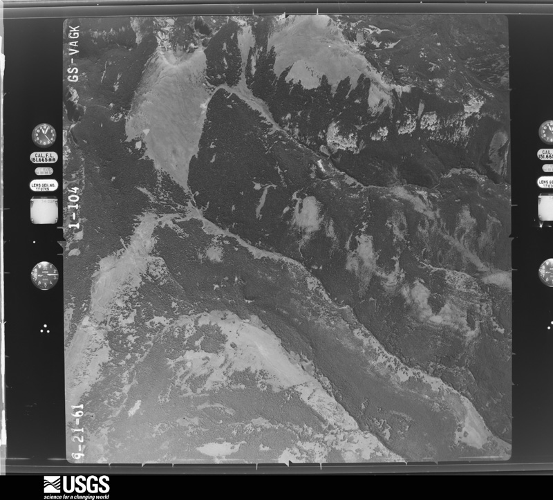 U.S. Geological Survey aerial photograph, 1961-09-21, scale 1:35800