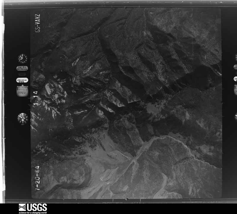 U.S. Geological Survey aerial photograph, 1964-10-31, scale 1:32000
