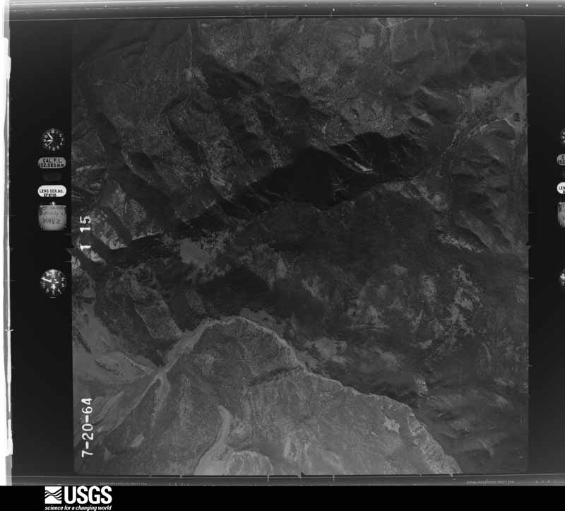 U.S. Geological Survey aerial photograph, 1964-10-31, scale 1:32000