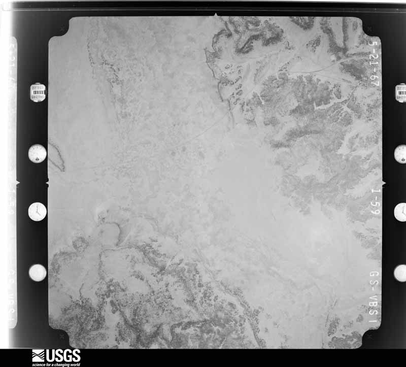 U.S. Geological Survey aerial photograph, 1967-06-23, scale 1:33000