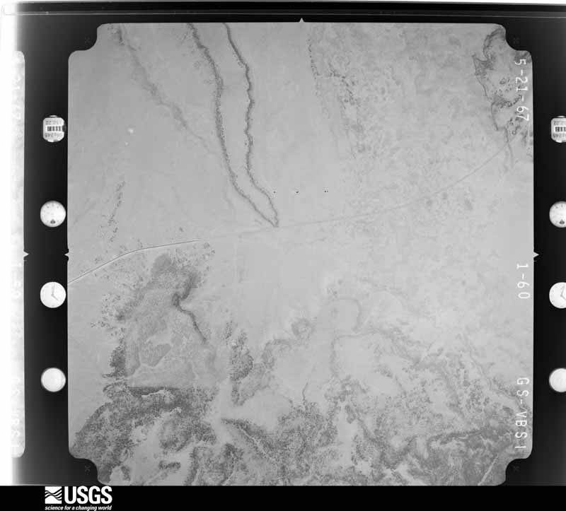U.S. Geological Survey aerial photograph, 1967-06-23, scale 1:33000