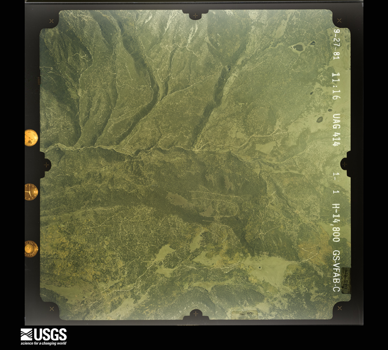 U.S. Geological Survey aerial photograph, 1981-09-27, scale 1:29600