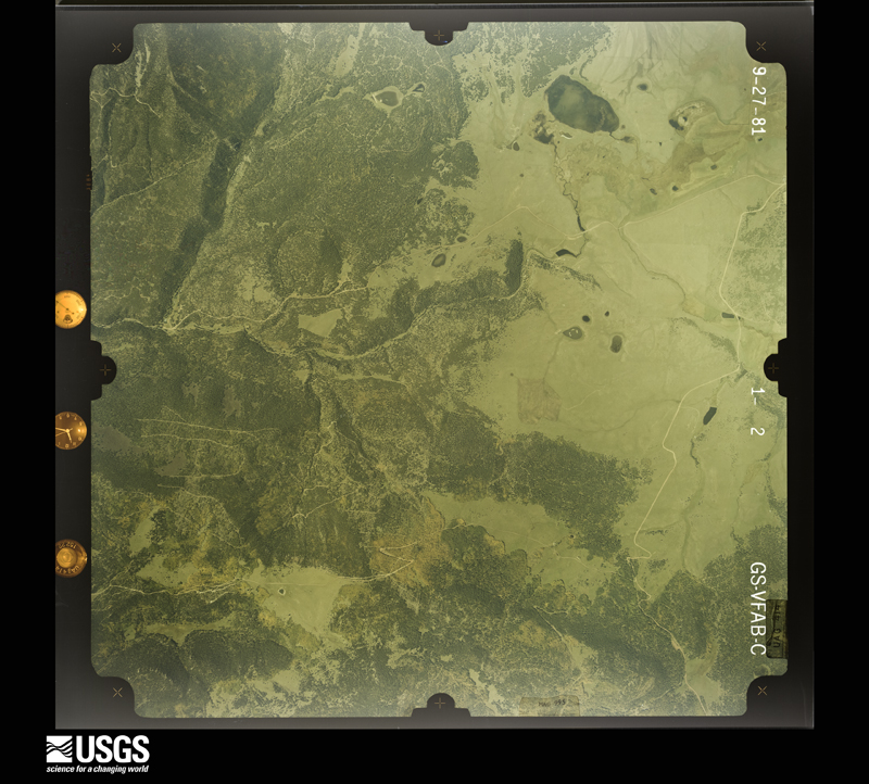 U.S. Geological Survey aerial photograph, 1981-09-27, scale 1:29600