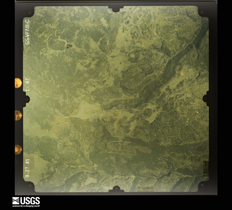 U.S. Geological Survey aerial photograph, 1981-09-27, scale 1:29600