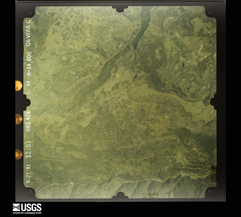 U.S. Geological Survey aerial photograph, 1981-09-27, scale 1:29600