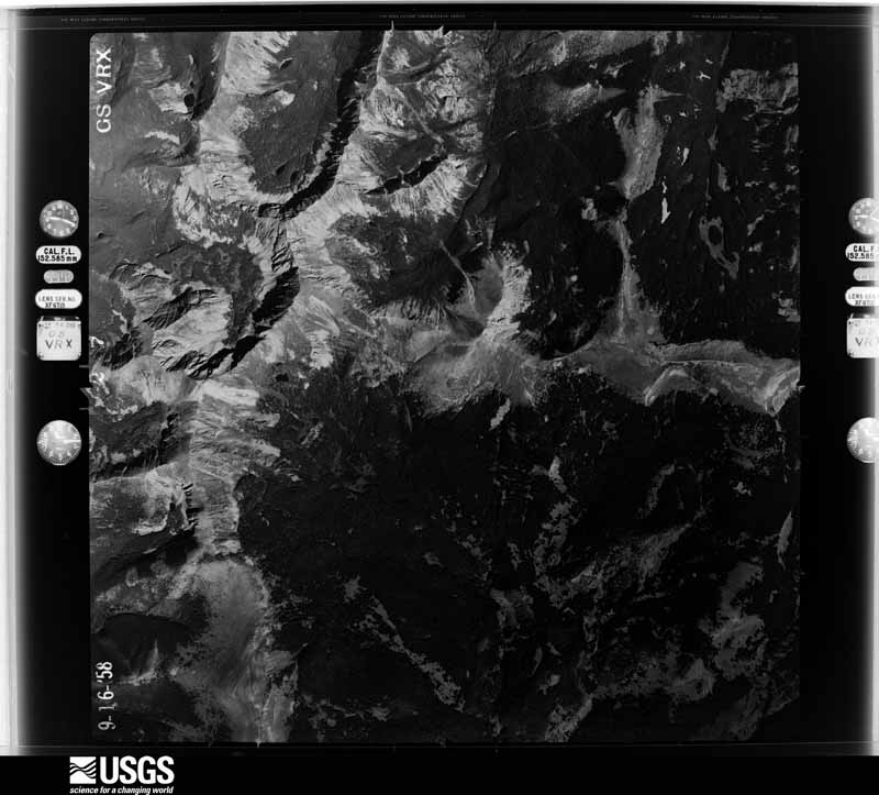 U.S. Geological Survey aerial photograph, 1958-10-03, scale 1:40000