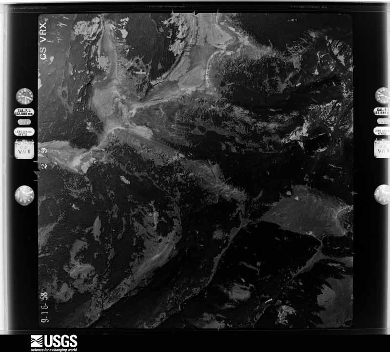 U.S. Geological Survey aerial photograph, 1958-10-03, scale 1:40000
