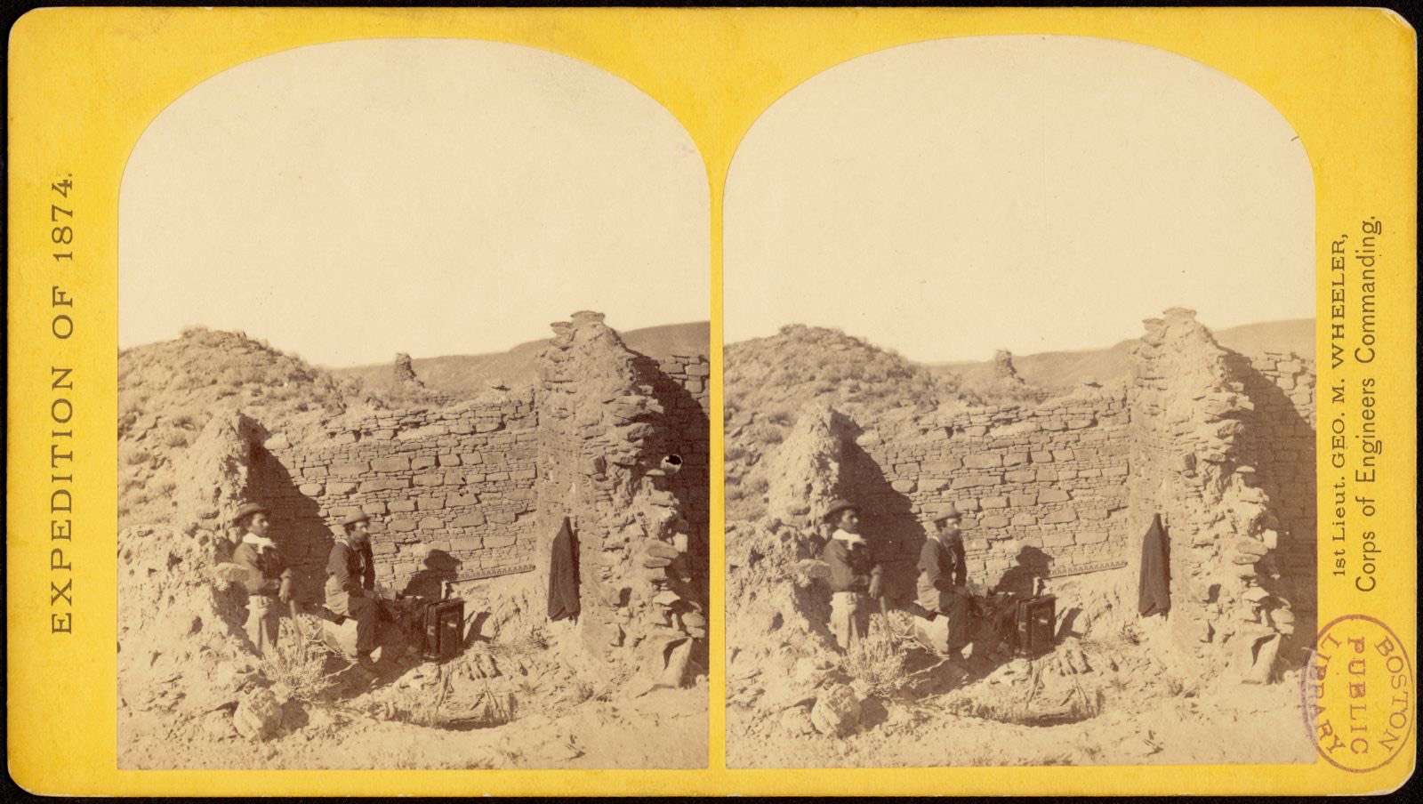 Characteristic ruin, of the Pueblo San Juan, New Mexico, Boston Public Library - undated