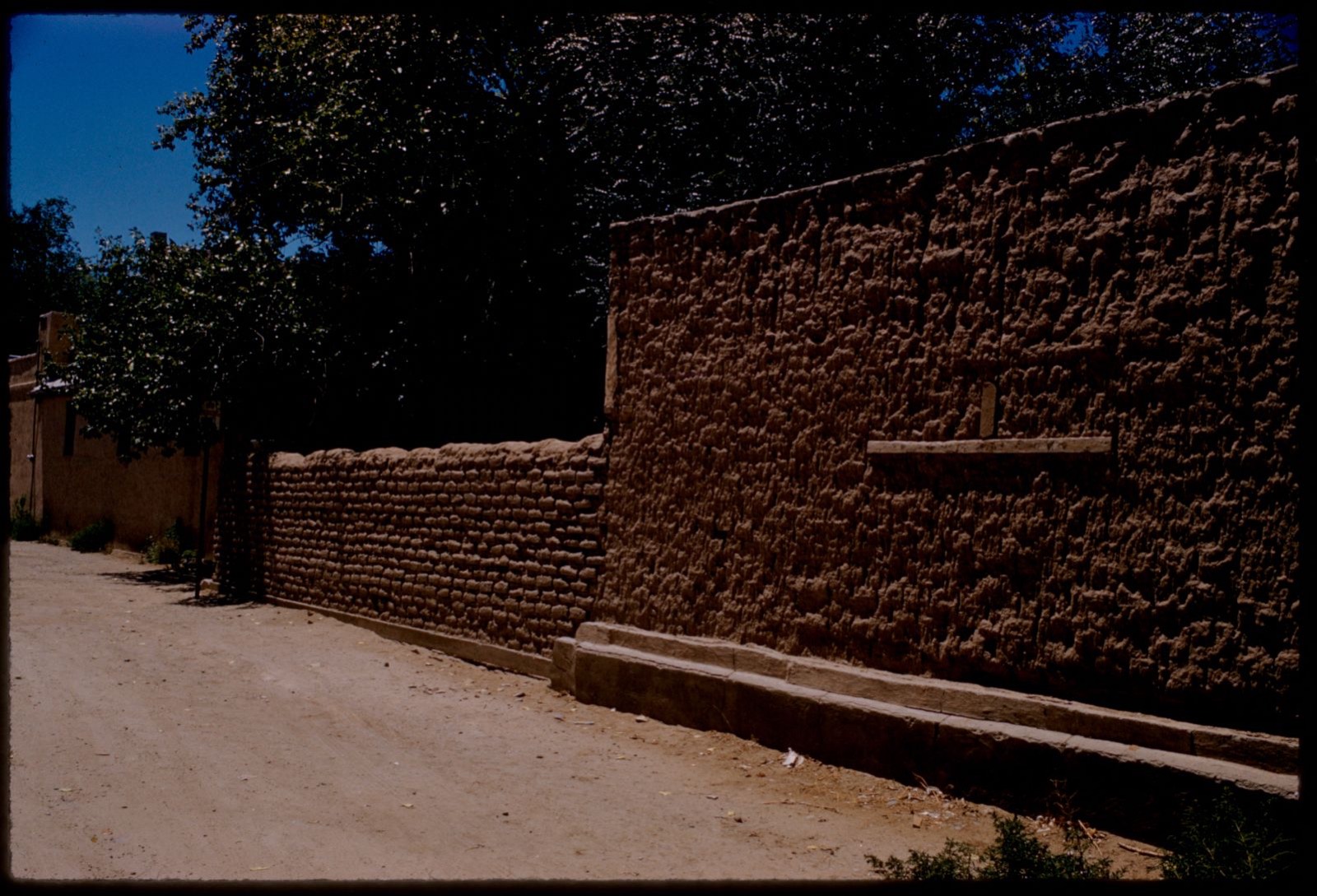 Adobe wall, Albuquerque, Boston Public Library - undated