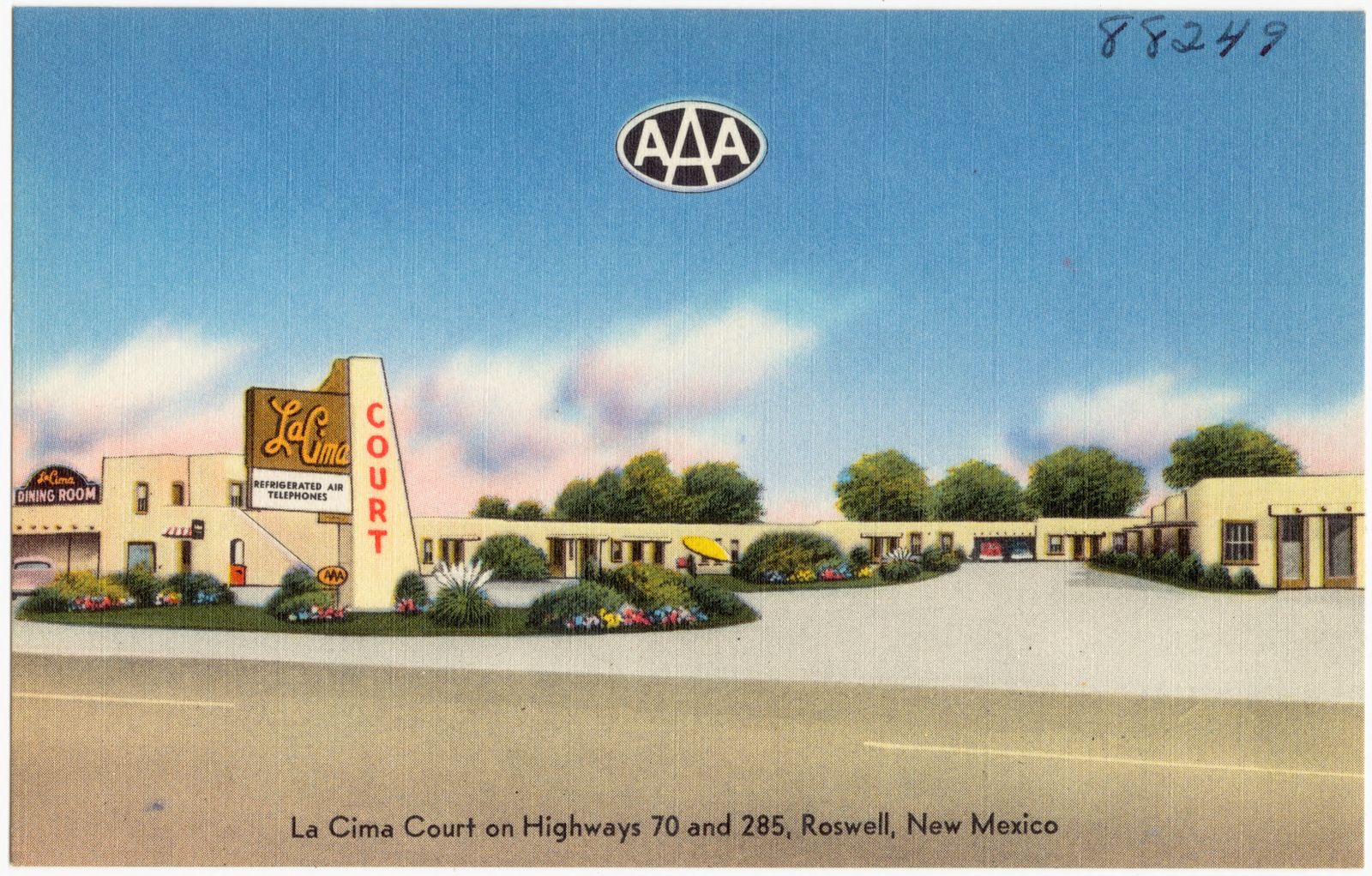La Cima Court on Highways 70 and 285, Roswell, New Mexico, Boston Public Library - undated