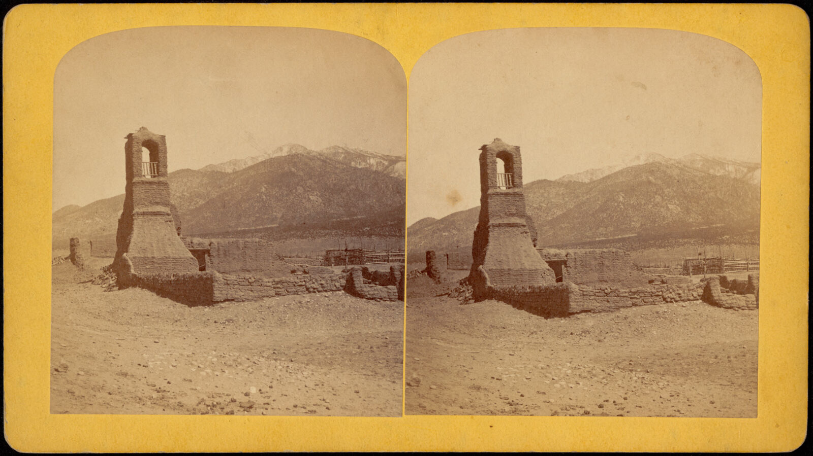 Ruins of Old Pueblo Church, Taos Valley, New Mexico, Boston Public Library - undated