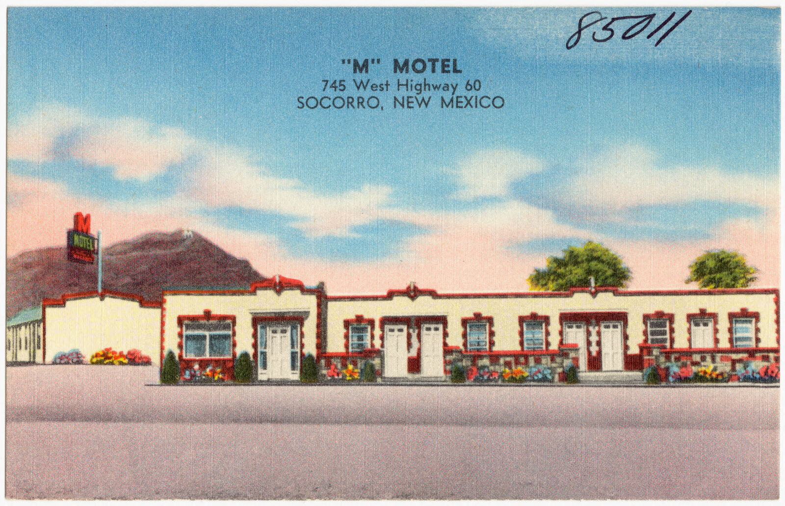 "M" Motel, 745 West Highway 60, Socorro, New Mexico, Boston Public Library - undated
