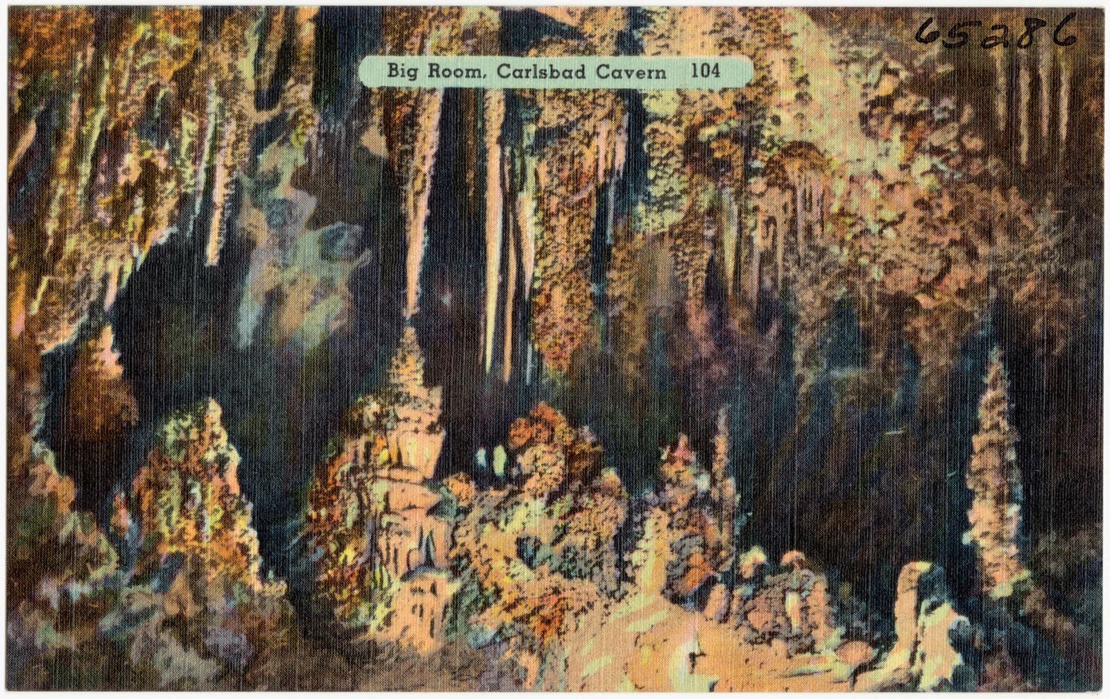 Big Room, Carlsbad Cavern, Boston Public Library - undated