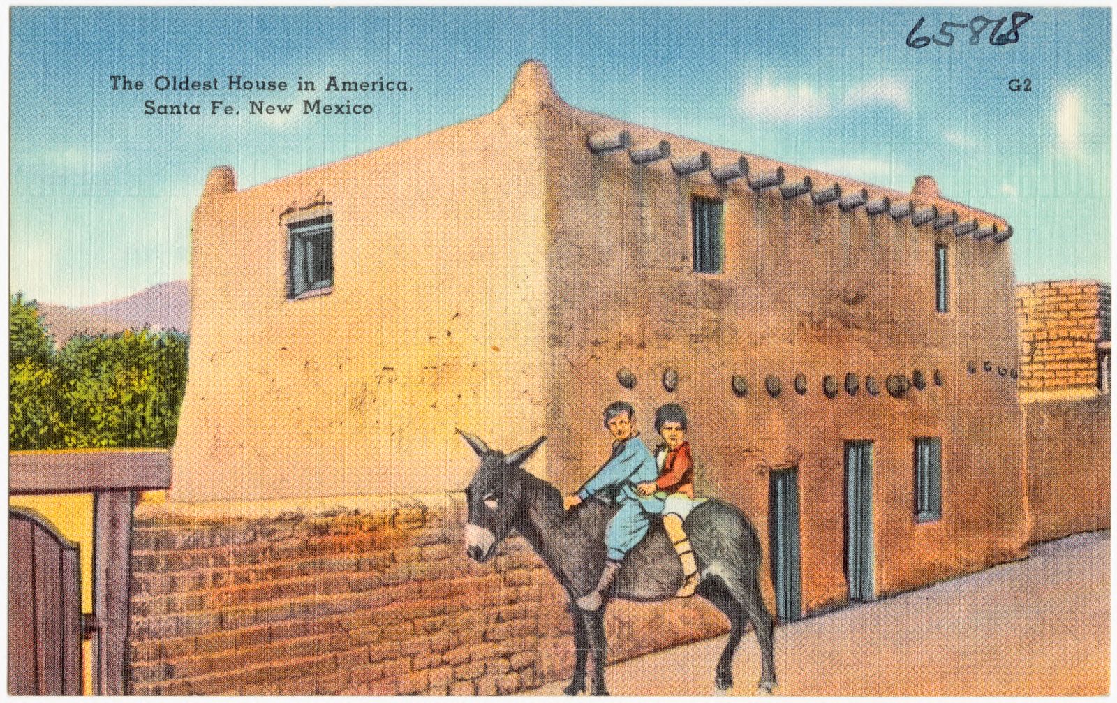 The oldest house in America, Santa Fe, New Mexico, Boston Public Library - undated