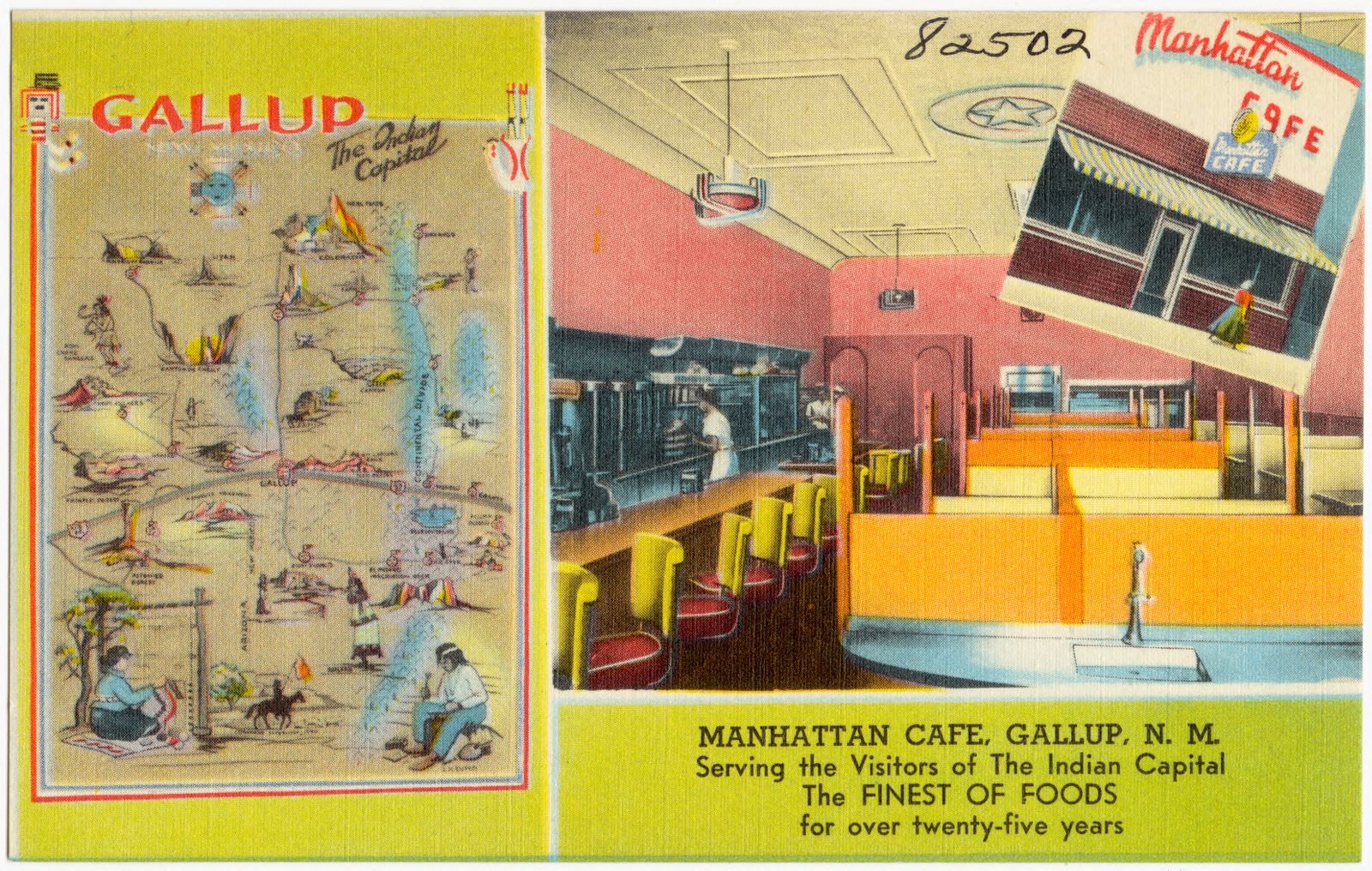 Manhattan Café, Gallup, N.M., Boston Public Library - undated