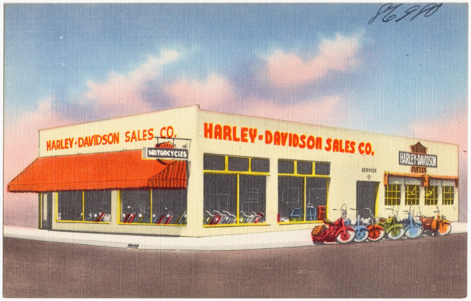 Harley-Davidson Sales Co., Boston Public Library - undated