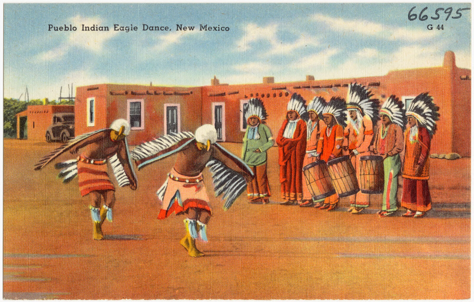 Pueblo Indian Eagle Dance, New Mexico, Boston Public Library - undated