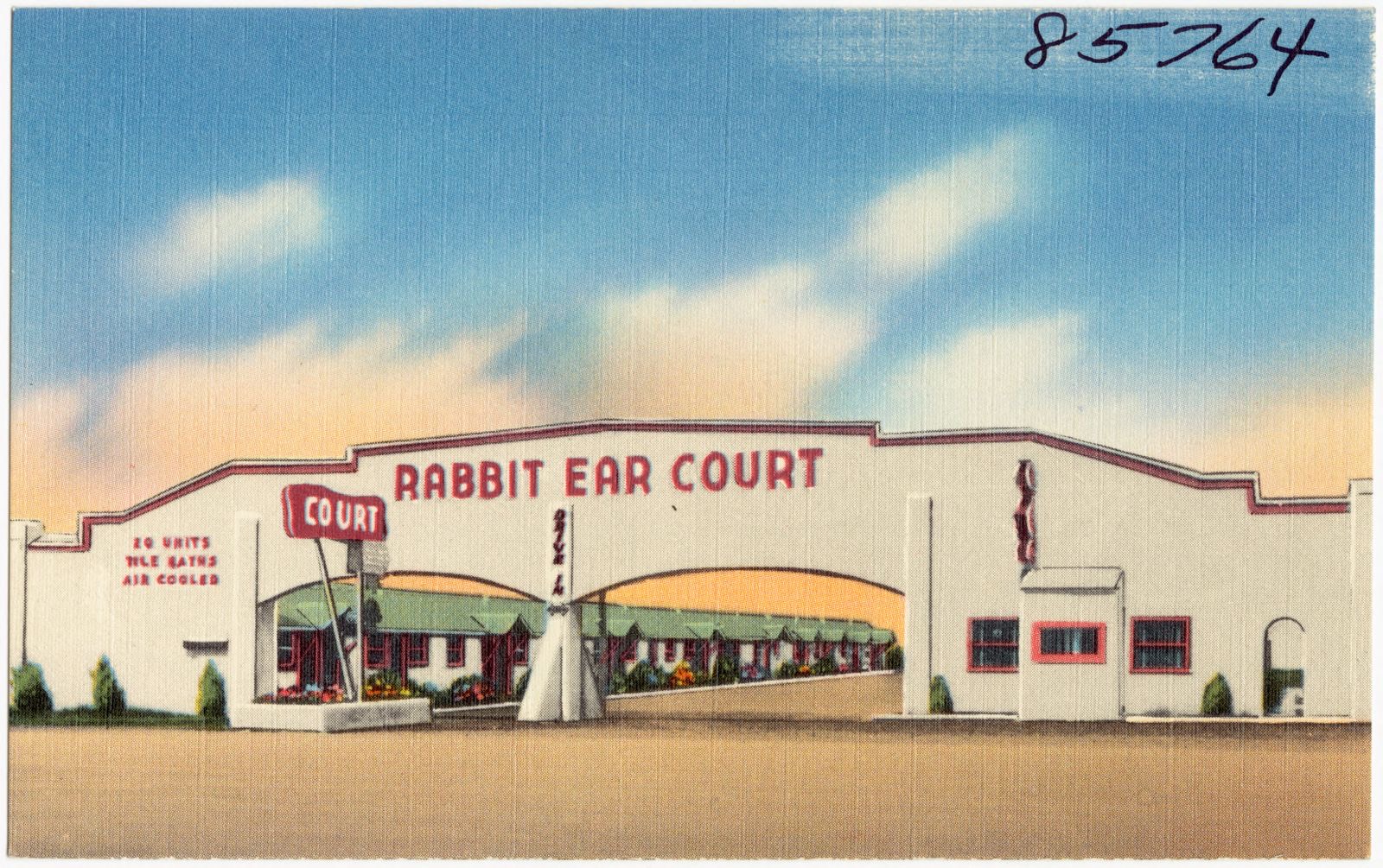 Rabbit Ear Court, Clayton, New Mexico, Boston Public Library - undated