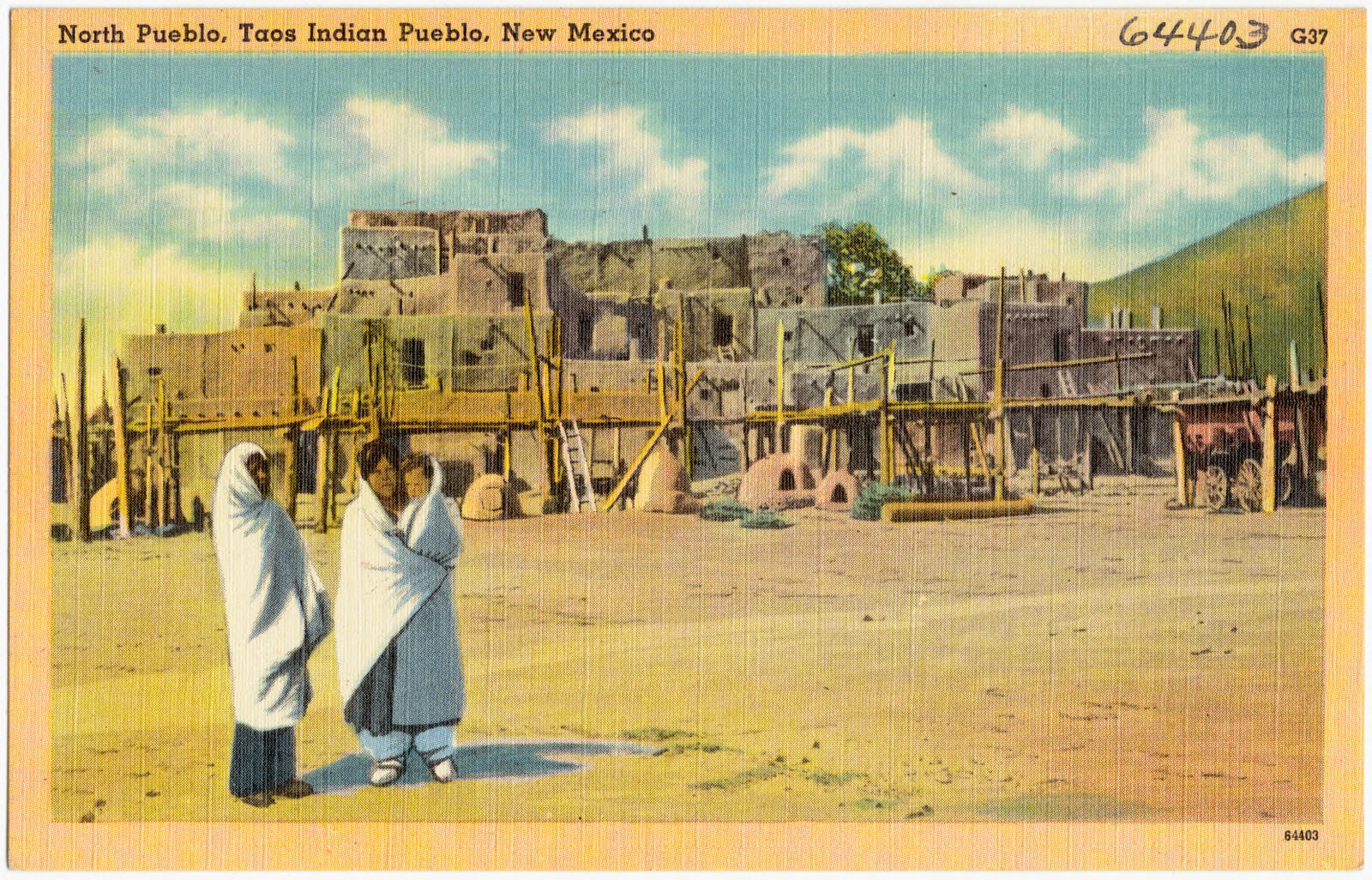 North Pueblo, Taos Indian Pueblo, New Mexico, Boston Public Library - undated