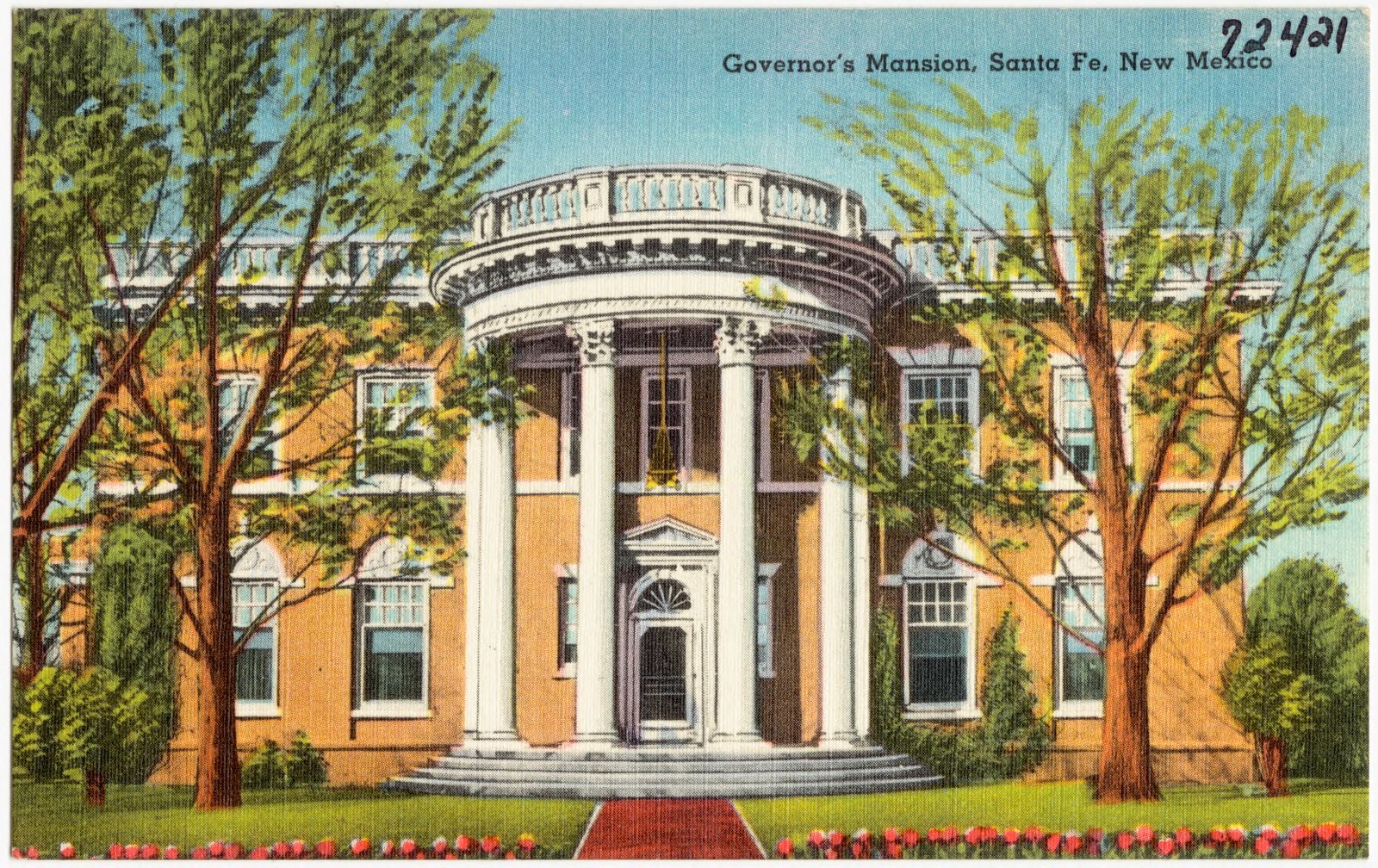 Governor's Mansion, Santa Fe, New Mexico, Boston Public Library - undated