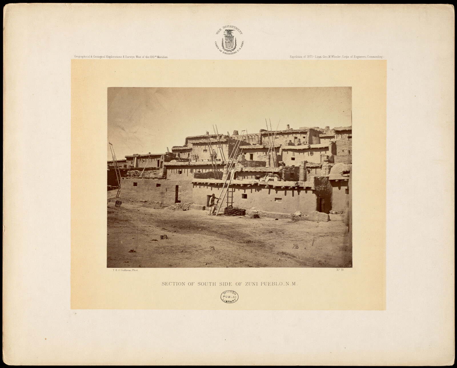 Section of south side of Zuni Pueblo, N.M., Boston Public Library - undated