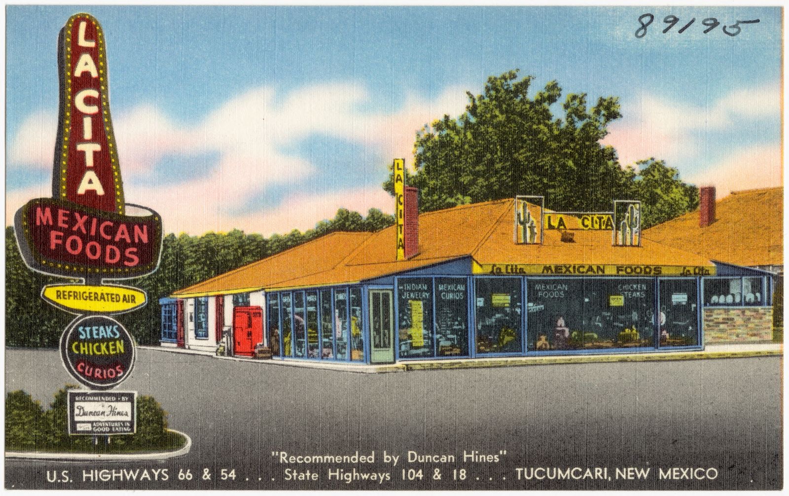 La Cita, U.S. Highway 66 & 54... State Highways 104 & 18... Tucumcari, New Mexico, Boston Public Library - undated