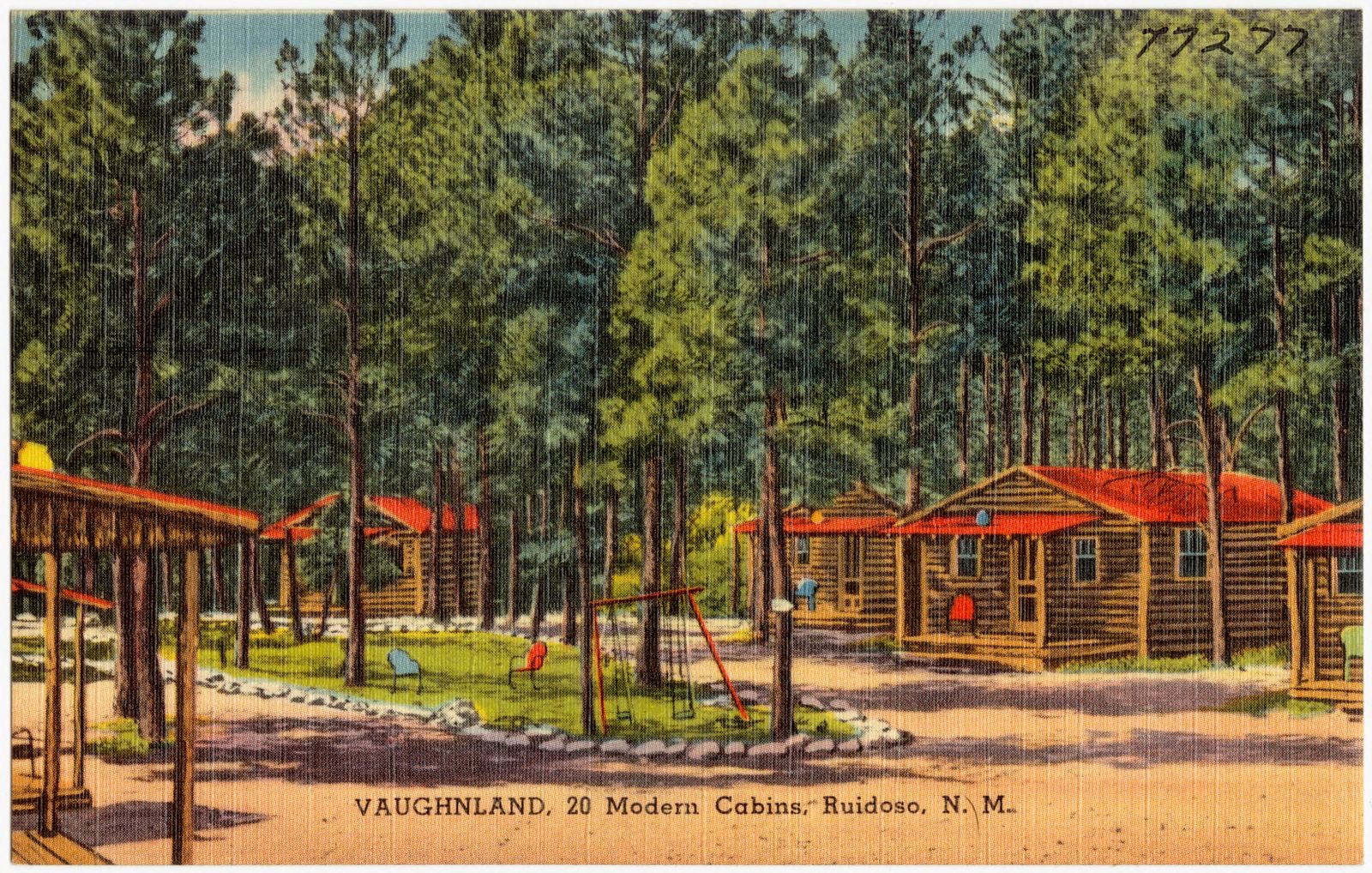 Vaughnland, 20 modern cabins, Ruidoso, N. M., Boston Public Library - undated