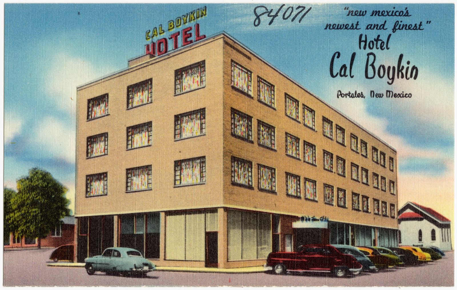 Hotel Cal Boykin, "New Mexico's newest and finest," Portales, New Mexico, Boston Public Library - undated