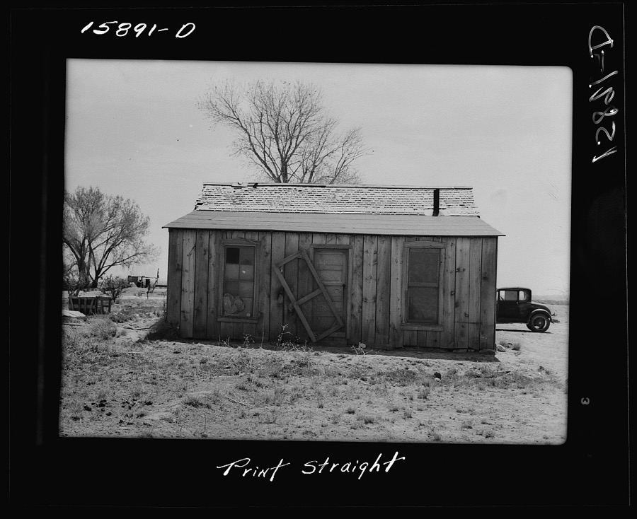 Home of borrower B.C. Aaron before tenant purchase loan. Eddy County, New Mexico
