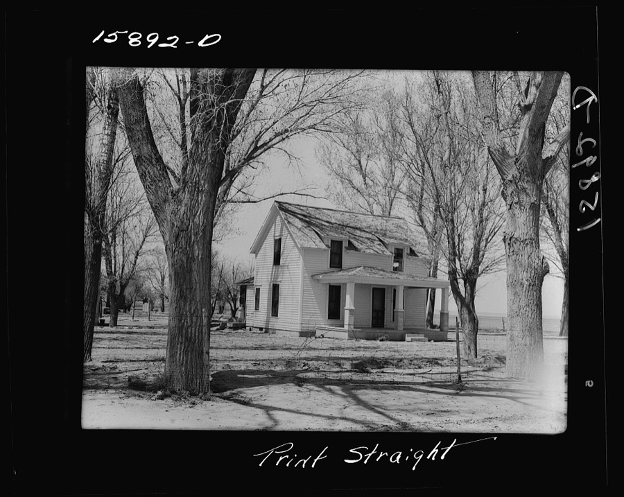 New home of B.C. Aaron after tenant purchase loan. Eddy County, New Mexico