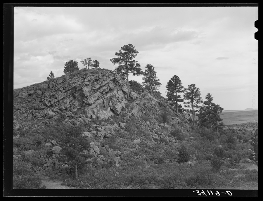 Mountain scene near Capulin, New Mexico