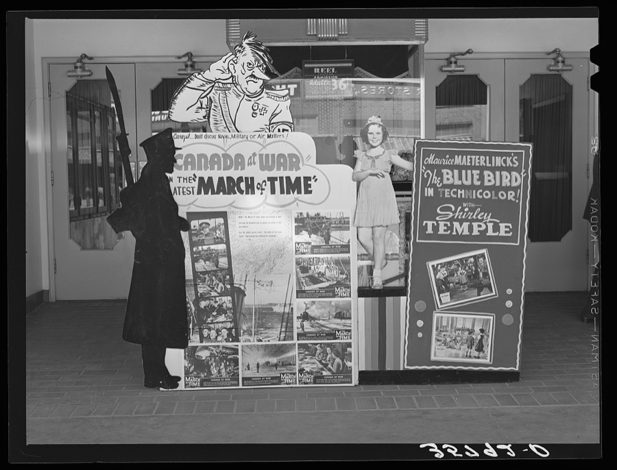 Signs in front of theater. Hobbs, New Mexico