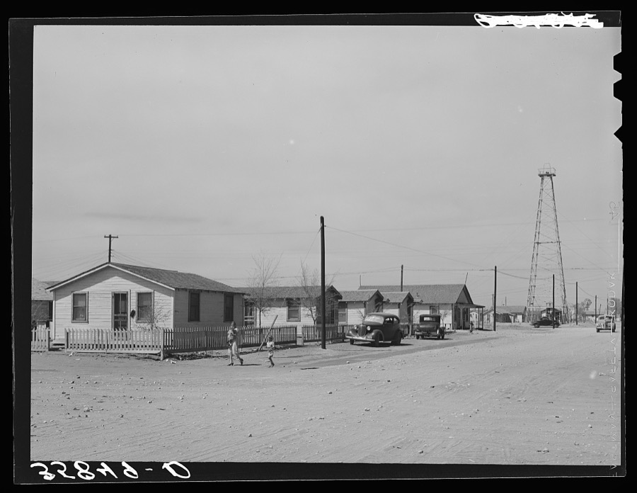 Houses of oil field workers in Hobbs, New Mexico