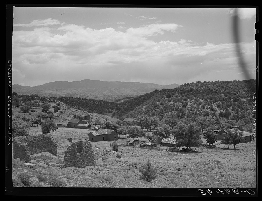 General view of the ghost town. Georgetown, New Mexico